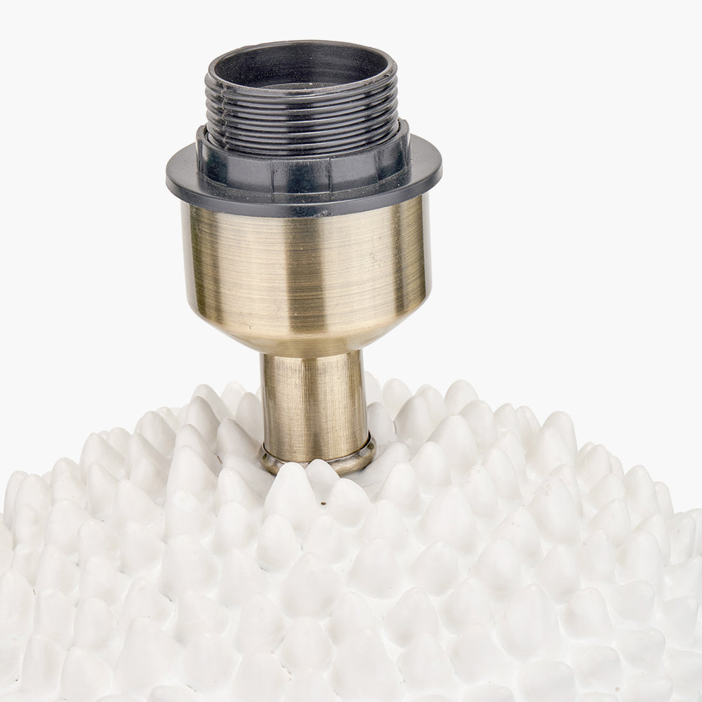 Wrenley Cream Ceramic Sea Urchin Table Lamp - Base Only